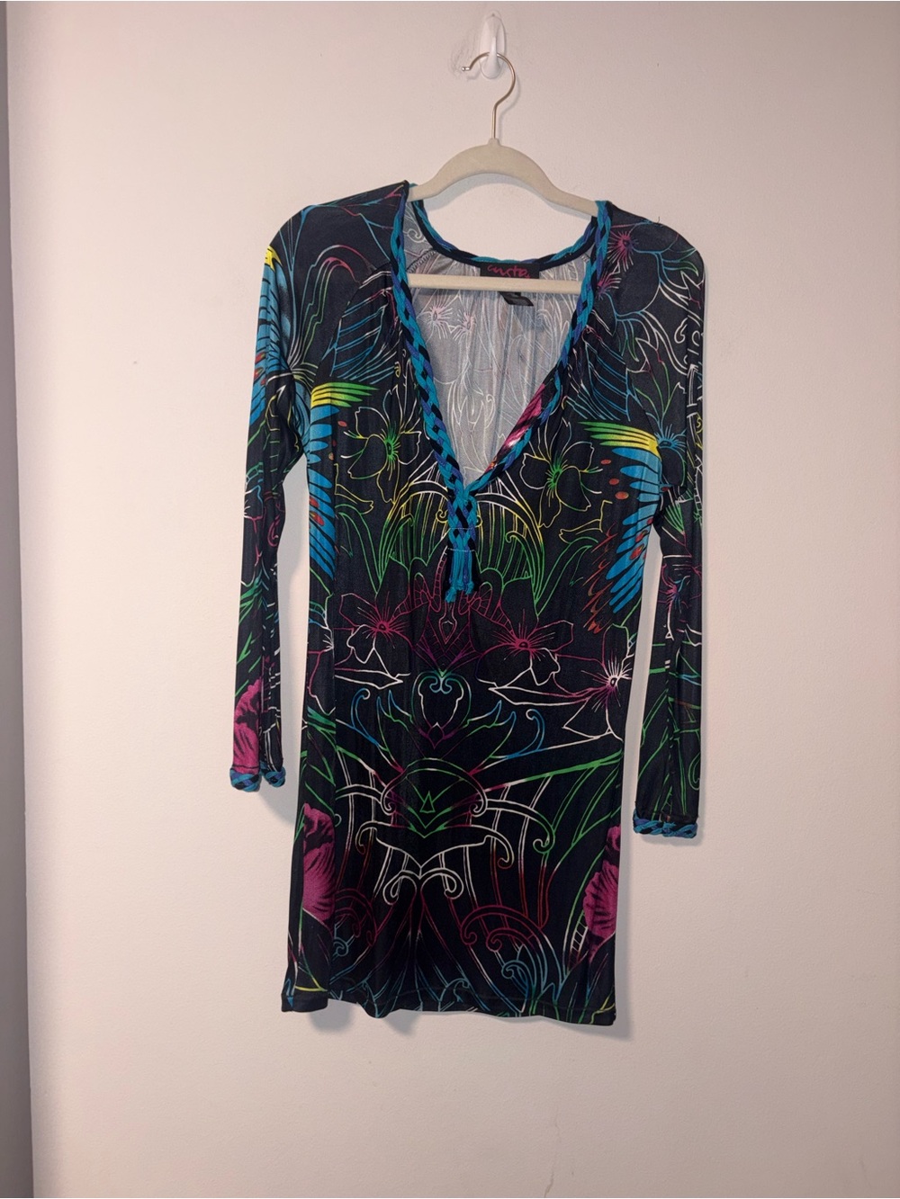 Custo Barcelona Jersey Knit Stretchy Dress Large